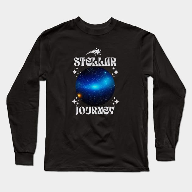 Stellar Journey Long Sleeve T-Shirt by Ayzora Studio